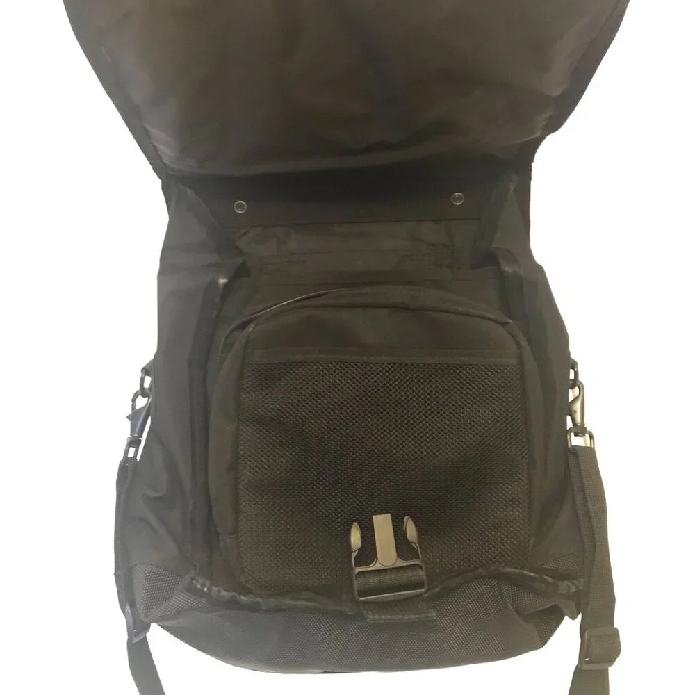 Kensington Black Apple Laptop Convertible Backpack Messenger Bag